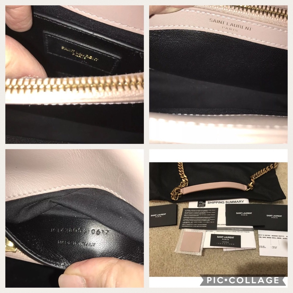 SOLD Monogram Medium College Suede Chain Crossbody - Picture 6 of 8